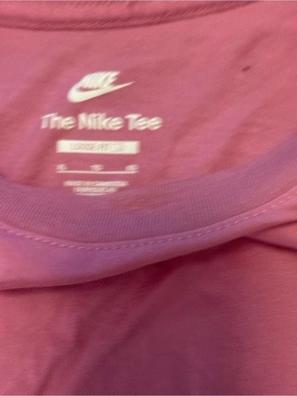 Nike Pink Women's Swoosh Crew Crop Tee Size XLarge